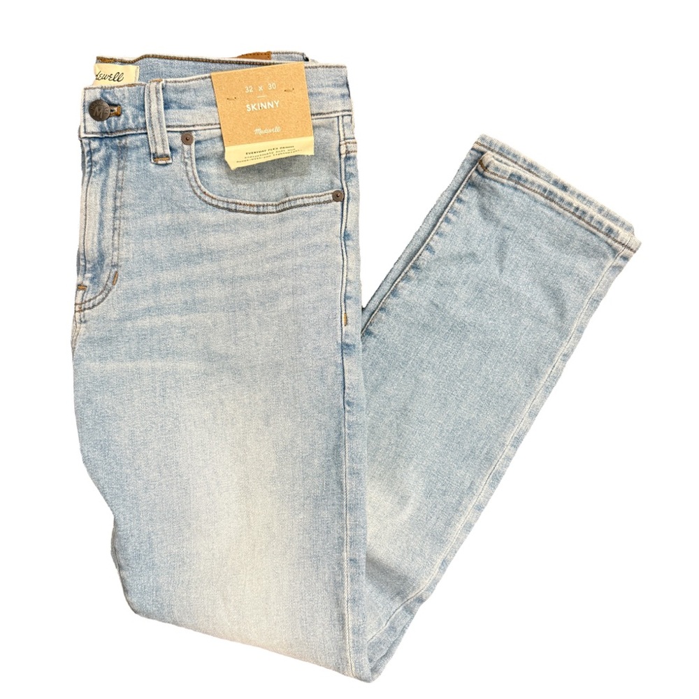 Madewell Men’s Skinny Jeans 32W x 30L Light Wash NWT